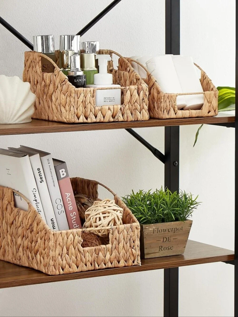 New Handwoven Water Hyacinth Storage Basket
